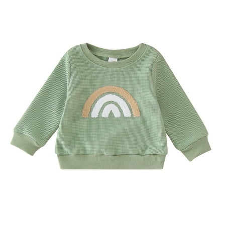 

Fsqjgq Toddler Full Zip Hoodies Toddler Baby Boys Girls Sweatshirt Long Sleeve Tops Casual Autumn Spring Sweatshirts Rainbow Prints Toddler Hooded Sweatshirt 18 Month Cotton Blend H 3Y