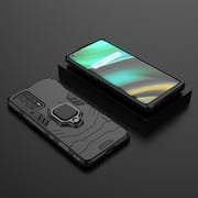 For OPPO Realme X7 Pro UltraShockproof PC + TPU Protective Case with Magnetic Ring Holder(Black)