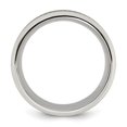 thumbnail image 5 of Mens Stainless Steel Black Plated 8mm Band Ring, 5 of 5