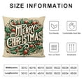 thumbnail image 6 of Christmas Decorative Throw Pillow Case Linen Pillowcases for Sofa Couch, 6 of 6