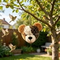 thumbnail image 5 of Handmade Fiber Bird Nesting Holder 7.9" Winter Wild Bird Shelter Nesting Material Dispenser for Garden Patio Outdoor Use Bear, 5 of 8