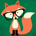 thumbnail image 3 of CafePress - Hipster Fox 2 T Shirt - Women's Traditional Fit Dark T-Shirt, 3 of 4