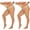 2Suntan, variant on DUCMODA Women's Plus Size High Waist Nylon Tights, Ultra Soft Solid Color Semi-Opaque Stockings, Sizes 1X To 4X