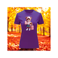 thumbnail image 1 of Playera Blusa De Osita Lista Para Viajar Fashion Moda Casual Ropa Para Mujer Color Morado Talla Grande Marca Emil SaEs, 1 of 4