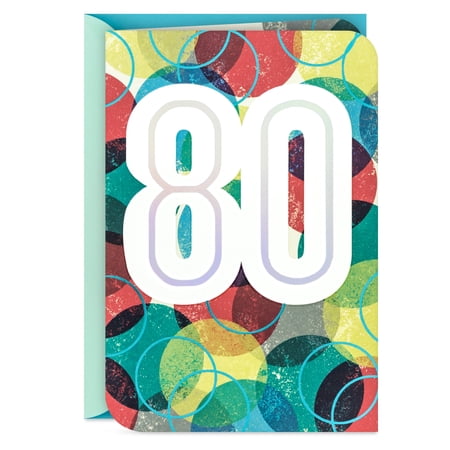 Hallmark 80th Birthday Card (Happy to Celebrate You)