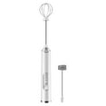 Milk Frother, Rechargeable HandHeld Electric Milk Frother 3 Change USB