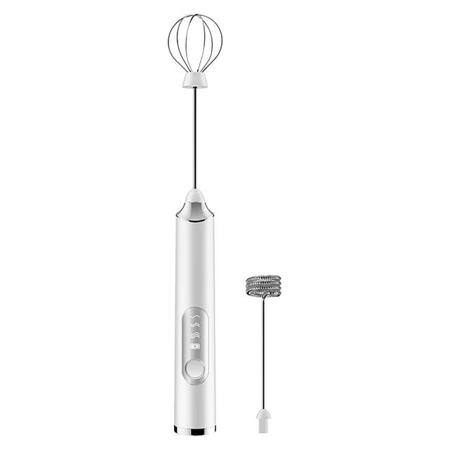 Agiferg Milk Frother, Rechargeable Hand-Held Electric Milk Frother 3 Change USB Charging Can Be Used ForBulletproof Coffee Protein Drinks Matcha Coffee Whisk
