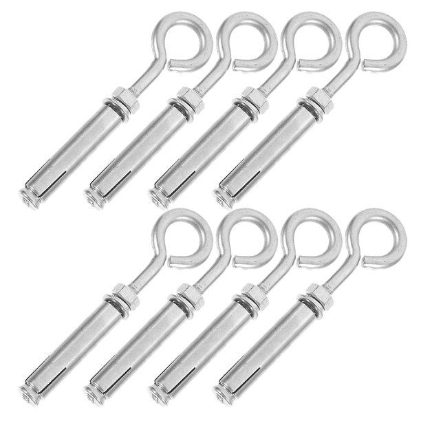 BESTYASH 8Ud Tornillos De Expansión Con Gancho En Acero Inoxidable Para Fijación Duradera Y Mampostería