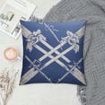 thumbnail image 2 of GOSMITH  Decorative Throw Pillow Cover for Couch Sofa,Skiing Skis Navy Live Home Decor Pillow Case, 2 of 5