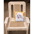 thumbnail image 2 of Carolines Treasures BB9944PW1818 Medium White Poodle Fall Fabric Decorative Pillow  18H x18W multicolor, 2 of 2
