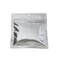 thumbnail image 5 of 50 pcs 3.5"x4.5" Mylar Silver Aluminum Foil Resealable Flat Bags Heat Seal Zipper Lock Reusable Storage Pouches for Zip Food Storage Lock Packaging with Tear Notches, 5 of 5