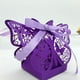 thumbnail image 4 of 20 Unids Mariposa Cajas De Regalo De Caramelo Cortado Con Láser Cinta Favor De Banquete De Boda Púrpura Sunnimix Cajas del caramelo, 4 of 4