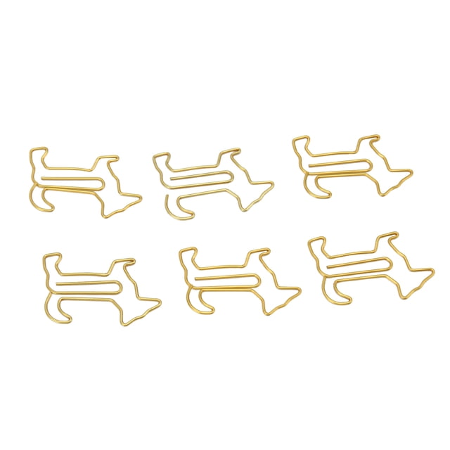 Mini Paper Clips, Skid Resistance Practical Plated Metal Paper Clips Cute 100pcs Portable for Dormitory for Classroom Gold,Silver