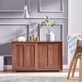 thumbnail image 2 of Farmhouse Sideboard Buffet Cabinet Table with Storage,Kitchen Storage Cabinet with 2 Sliding Doors,Cabinet Coffee Bar for Kitchen Dining Room Furniture,Dark Walnut, 2 of 7