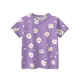 thumbnail image 4 of Grblisyd Girls Shirts Kids Summer Fashion Cute Cartoon Print Crewneck Short Sleeve Tops Casual Tees 10-12 Years, 4 of 5