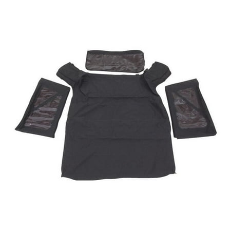 Rampage by RealTruck Factory Replacement Soft Top | Sail Cloth, Black Diamond Color with Tinted Windows | 919935 | Compatible with 2011 - 2018 Jeep Wrangler JK 2-Door