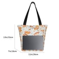 thumbnail image 3 of Kll Tote Bag For Women Retro Floral Butterfly Print Shopping Grocery Reusable Bags For Office School Shopping Travel, 3 of 7