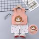 thumbnail image 1 of 3T 70GreenSummer Cute Cartoon 2pcs Niños Bebé Niños Niñas Chaleco de dibujos animados Top Shorts Pantalones Conjunto Ropa Niños Pijamas Niñas Ropa Conjuntos esquí esquí Gafas de esquí, 1 of 4