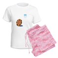 thumbnail image 6 of CafePress - Milk And Cookies Couples Love Pajamas - Women's Short Sleeve Print T-Shirt and Pants Light Cotton Pajama Set, 6 of 7