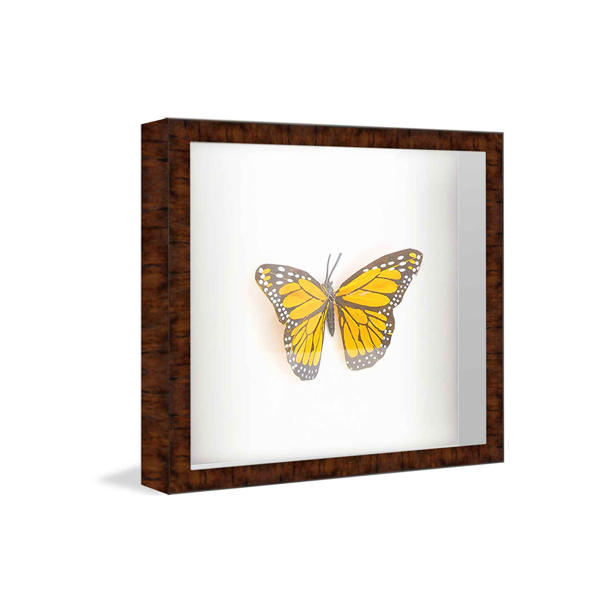 20x20 Shadow Box Frame Silver 1 inches Deep Real Wood MidCentury