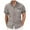 Grey, variant on Wyzesi Blue Shirt Boys Men's Short Sleeve Shirt Summer Casual Patchwork Plaid Hawaii Beach Holiday Shirts Compression Shirt Men Football Turtle Neck