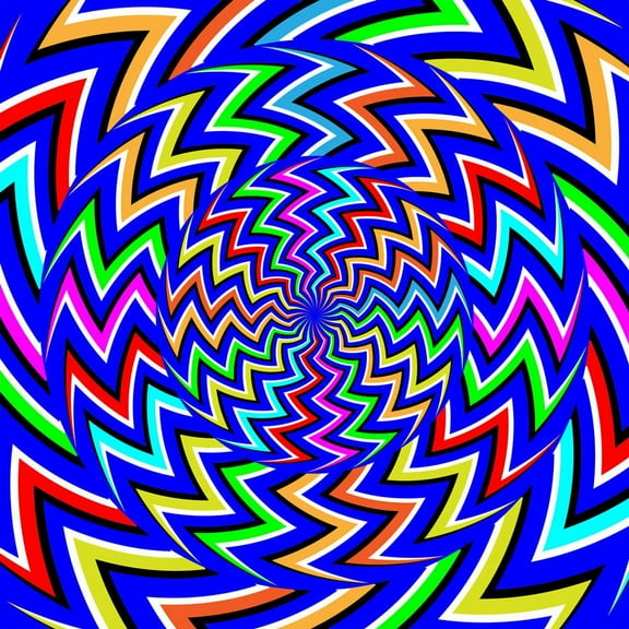 Optical Illusion 24"x24" Photographic Print Poster Art Print Dynamic Discs DyeMax Chevron Illusion