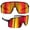 Purpe Vivid, variant on Polarized Sports Sunglasses Men Women Cycling Mountain Biking Baseball Hiking Softball Ski Running Glasses - Silver