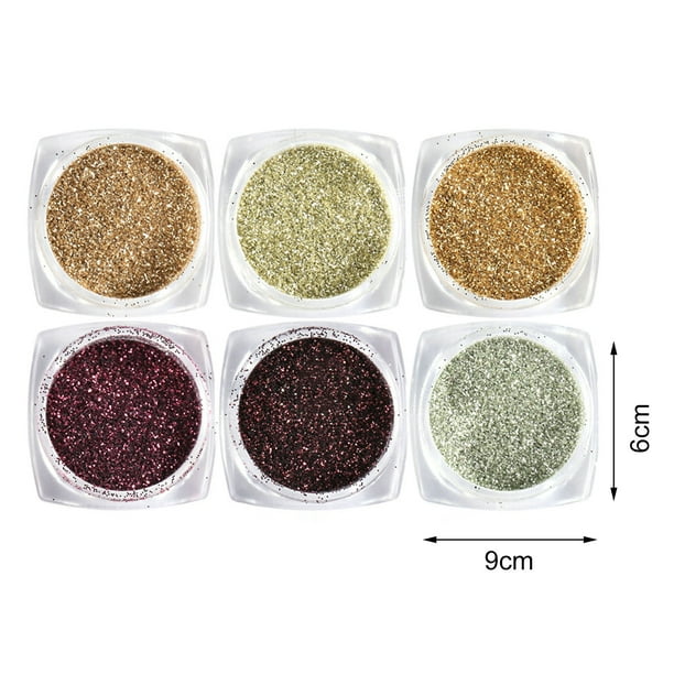 Archer 1 Box Nail Glitter Powder Safe Ingredients Non-Irritation Shiny  Visual Effect Multipurpose Easy to Apply Show Unique Charm Portable DIY