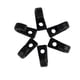 thumbnail image 2 of 6x Ganchos de nylon negro Gancho elástico Gancho J Ganchos para tablero, 2 of 9