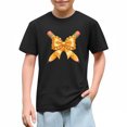 thumbnail image 5 of Juslio Girls Bow Shirts Short Sleeved Tops Comfortable, Breathable Crew Neck Casual T Shirts Sizes 2-18, 5 of 9