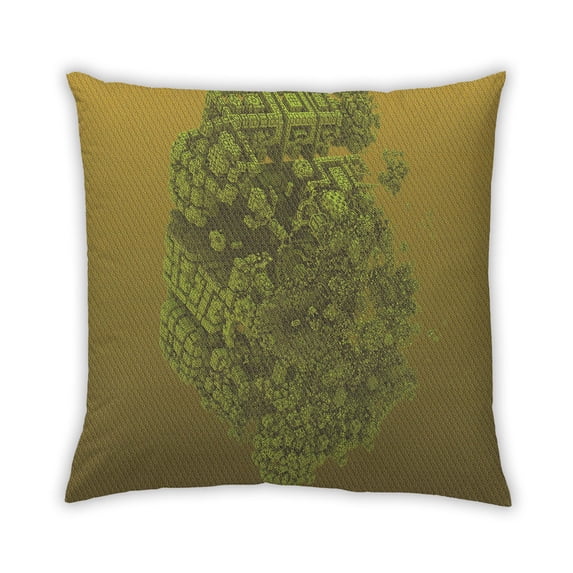 Ahgly Company Outdoor Square Contemporary Throw Pillow, 18 inch by 18 inch