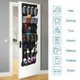 thumbnail image 2 of Utron 28 Pocket Shoe Organizer over The Door, Ventilate Breathable Door Shoe Rack, Large Capacity Shoe Rack for Door, Shoe Door Organizer for Entryway, Bedroom, Pantry, Dorm, 2 of 7
