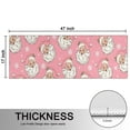thumbnail image 5 of Kitchen Rugs Sets Of 2,Pink Christmas Santa Pattern Anti Fatigue Kitchen Mat Rugs Non Slip Washable,Decorative Kitchen Floor Mats for Kitchen,Sink,Laundry,17"X47", 5 of 5