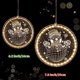 thumbnail image 2 of Luces navideñas para ventana, luces 3D colgantes novedosas para interiores, luces decorativas con pilas, cadena de luces decorativas con ventosa para dormitorio, patio, blanco cálido, 2 of 4