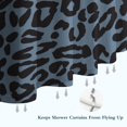thumbnail image 6 of Black Leopard Pattern Shower Curtain 36"x72" ,Bathroom Decorative Shower Curtains Set with 12 Hooks,Modern Waterproof Washable Shower Curtain, 6 of 6