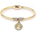 thumbnail image 2 of Stainless Steel Tree of Life Charm Bangle Bracelet Cocktail Party Anniversary, 2 of 2