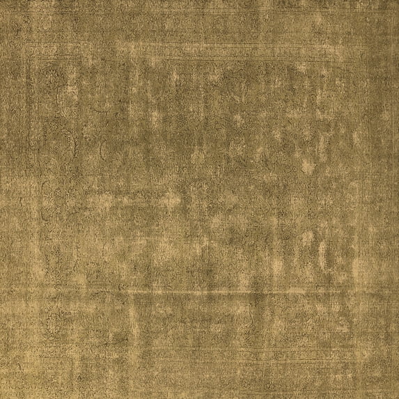 Ahgly Company Indoor Square Oriental Brown Industrial Area Rugs, 4' Square