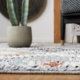 thumbnail image 4 of SAFAVIEH Morocco Zowie Geometric Polyester Area Rug, Grey/Multi, 2'6" x 4', 4 of 8