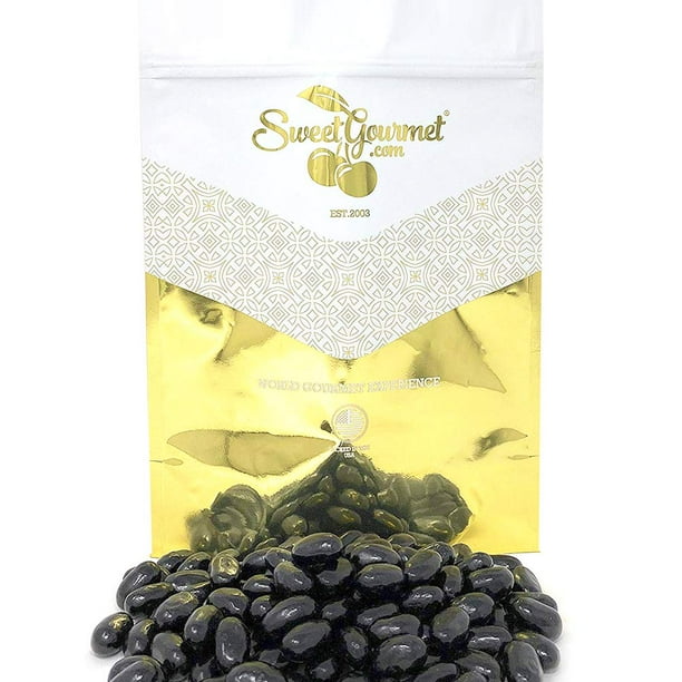 SweetGourmet Jumbo Black Licorice Jelly Beans Bulk Unwrapped 5