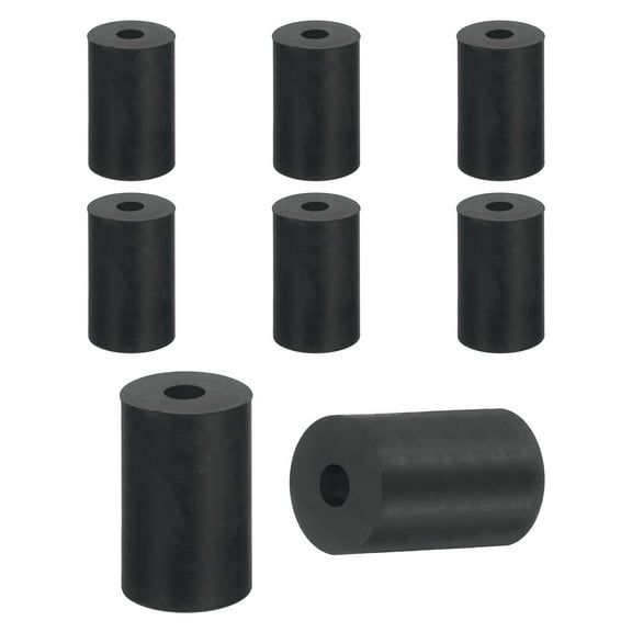 8Pack Thick Rubber Spacer, 1 Inch OD x 3/8 Inch ID x 1-9/16 Inch Thickness