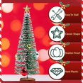 thumbnail image 3 of 3 Pcs Mini Christmas Tree Topper Small Star Christmas Treetop Ornaments for Mini Tree Holiday Decorative Star for Xmas Home Decor, 3 of 6