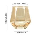 thumbnail image 3 of Vaso de Whisky 300ml Gran Capacidad | Parte inferior engrosada y antideslizante | Opciones de cenicero ámbar transparente y colorido | Vidrio seguro y no tóxico | Llanta pulida | Perfecto para, 3 of 6