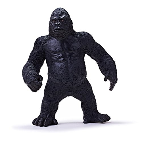 RECUR Toys Standing Gorilla King Kong Toys 6.2 inch, Wildlife Animal