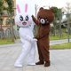 thumbnail image 2 of Disfraz de muñeca Kumamon de dibujos animados kawaii, lindo oso negro, cosplay, personaje de dibujos animados clásico, campaña publicitaria, ropa de fiesta para adultos, 2 of 5