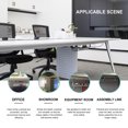 thumbnail image 3 of WRISTBIQUE 2Pcs Black High Strength Iron Cable Patch Board Rack Under Desk Cord Storage Solution, 3 of 5