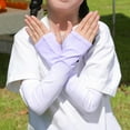 thumbnail image 4 of Arm Protection Sleeves for Little Girls Cooling Sun Sleeve with Thumb Hole Youth Outdoor Forearm Cover, 4 of 4
