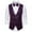 Purple, variant on TOOYOU Men's Dress Shirts Suit Vest Slim Fit Business Wedding Waistcoat Sleeveless Tank With Cravat Mens Casual Everyday Tees Red