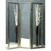 3 Panel Dressing Screen in Silver Finish