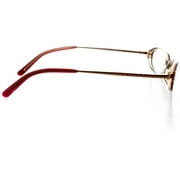 Womens Optical Eyewear - Oval Shape, Plastic Full Rim, Sumptuous Red
