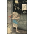 thumbnail image 2 of Tsukioka Yoshitoshi 16x24 Gold Ornate Framed and Double Matted Museum Art Print Titled - Hitotsuya No Tsuki (1880), 2 of 4